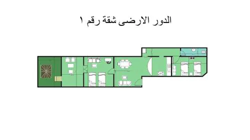1or2 Ground Chalets 2 Bedrooms villa114 Green Beach