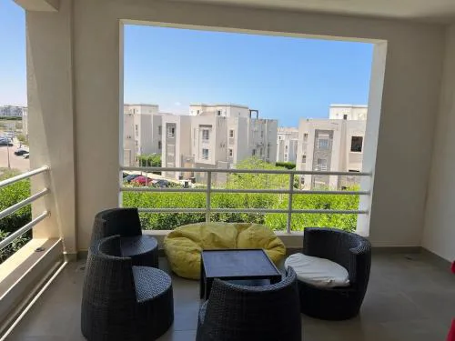 3 BR full AC amwaj apartment pool view beach haven