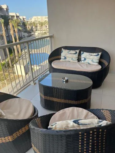 Chalet in marassi marina pool view exm80