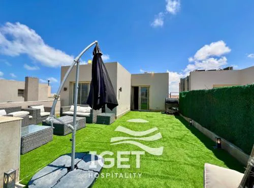 upper chalet with roof in hacienda bay جنيور شاليه فى هاسيندا باى بروف exh5