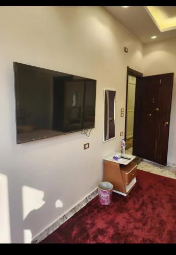 Hotel rooms in front of Mansoura University