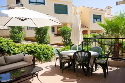 Beautiful Townhouse with views over the communal pool close to Campoamor Golf Course