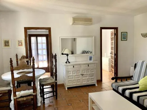 Spacious accommodation with a pool next to the beach