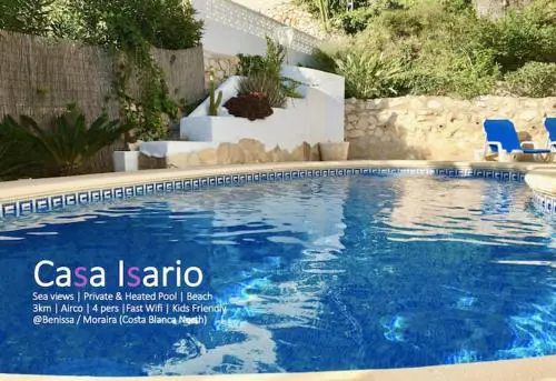 Charming Villa in Montemar with private pool and sea views