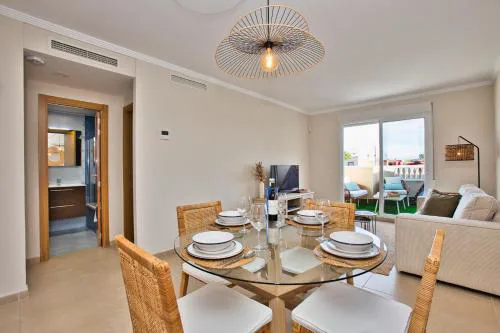 DENIA Playa Santa Ana Adosados - Cómodo apartamento con Piscina, Terraza y Parking, a 2 minutos de la playa