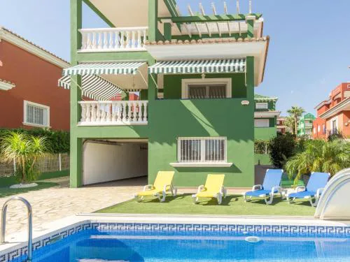 Gran villa 4 dormitorios, piscina privada, aire acondicionado, WiFi - ES-389-16