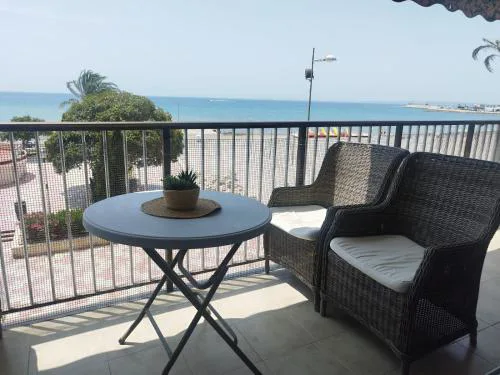 Fantastic terrace front of the beach