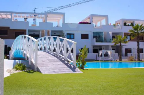 Beautiful Condo in Laguna Beach Resort overlooking Laguna Rosa In Torrevieja With 2 Bedrooms and 2 Bathrooms