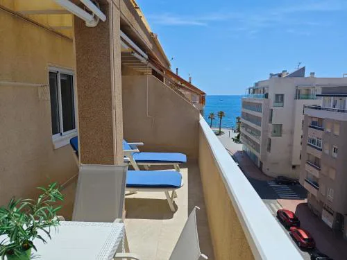 Top Floor Apartment with Terrace Near the Beach