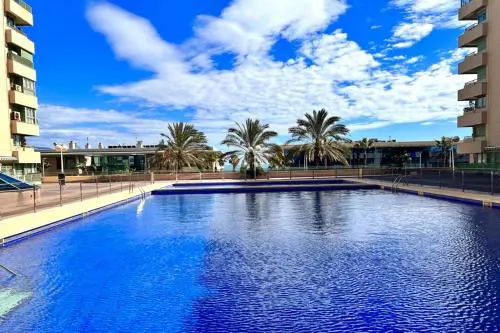Apartamento dos habitaciones primera línea de playa