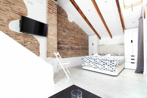 Estudio para parejas con terraza en la playa
