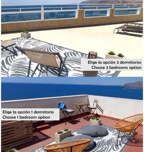 Increíble ático con vistas a la bahía de Almería