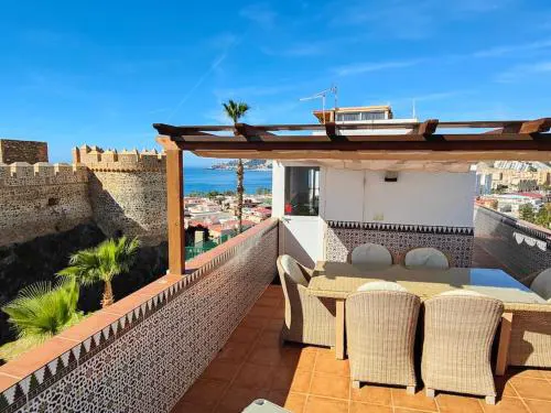 Maison Almuñecar centre ! vue mer château montagne
