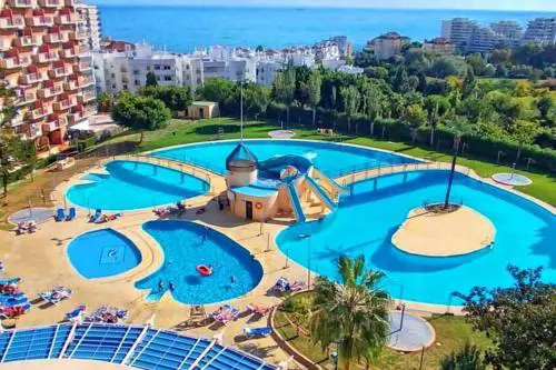 Benalmádena estudio JJupiter 250 m del mar con vistas al mar piscinas