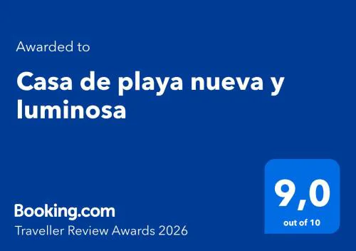 Casa de playa nueva y luminosa