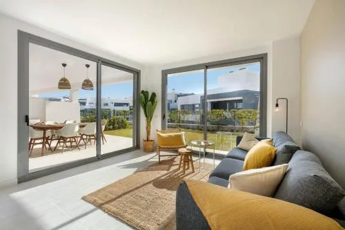 Modern apartment with private garden
