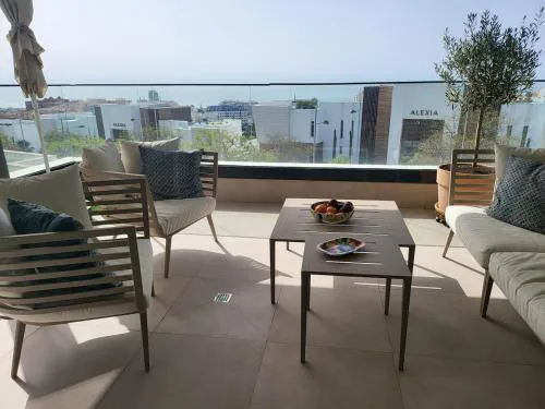 The blue apartment in Las Mesas, Estepona
