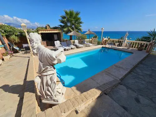 Luxury Andalusian Villa with Panoramic Mediterranean Sea Views & Private Pool & Multi-Level Gardens