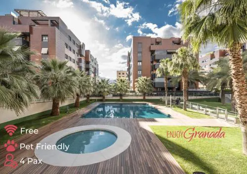 EnjoyGranada EMIR 3F - POOL, GYM & Free Parking