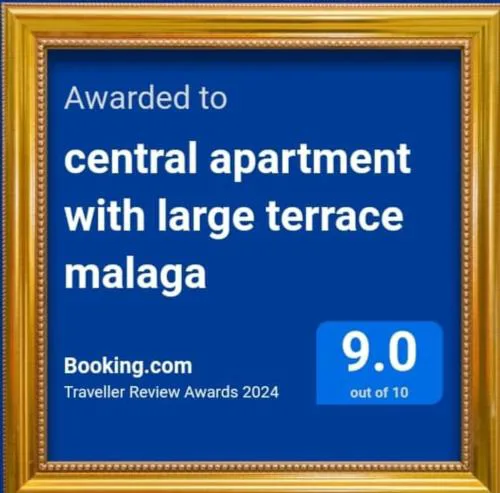 central apartment with large terrace malaga