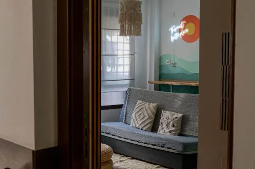 Studio 5 mins from El Palo Beach WiFi & AC