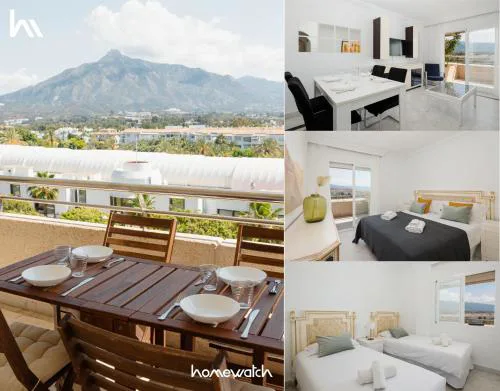 Apartment in the heart of Puerto Banús, with private parking space and communal pool, paddle tennis court and gym