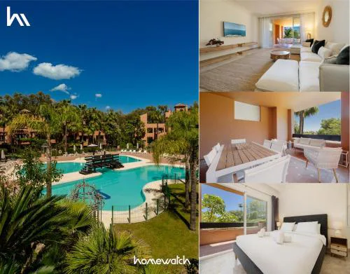 Apartment with large terrace, swimming pool and green areas, next to Puerto Banús