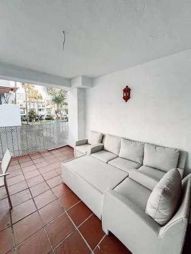 Apartment with pool and big terrace with pool view and near to beach