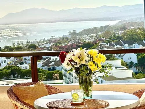 Beach Studio with Stunning Sea & Mountain Views
