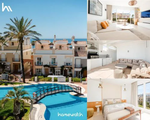 Holiday Home next to the beach, with private terrace, BBQ and incredible sea-view solarium