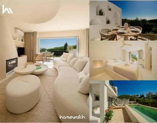 Modern townhouse with private heated pool near Cabopino beach in Artola, Marbella