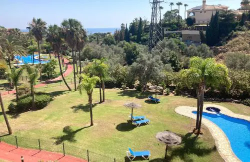 Stylish comfortable spacious penthouse with sea and pool view
