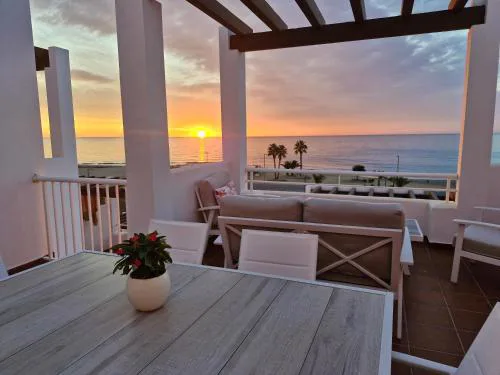 Ático Mojacar Playa 1ª Linea - Piscina abierta todo el año, Wifi, Garaje, Golf cerca