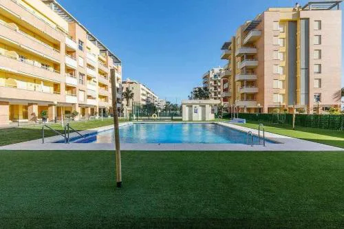 A&N Mediterranean Terrace Apartment with Pool & Parking