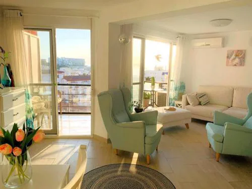 Marvelous sea & garden view, near Carihuela Beach