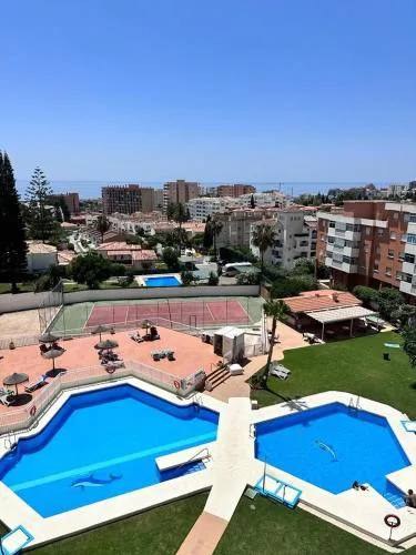 New stylish studio with pool & sea view