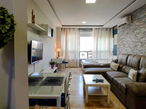 Studio with views, gardens and pool