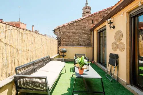 Atico Ordesa Barbacoa Terraza WiFi 4 Pax Ascensor