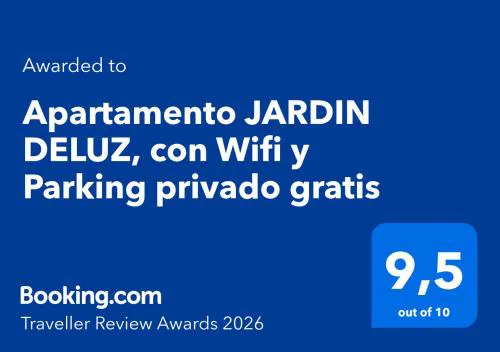 Apartamento JARDIN DELUZ, con Wifi y Parking privado gratis