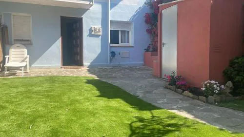 Garden house in the center