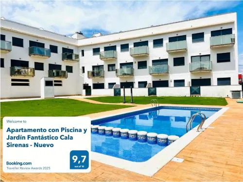 Apartamento con Piscina y Jardín Fantástico Cala Sirenas - Nuevo