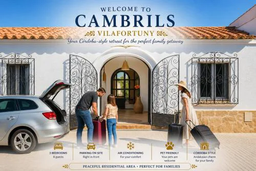 Cambrils Beach - 8 min to Beach - AC - WiFi - Terrace - 8 Guests