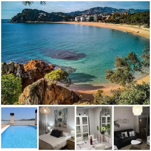 BEACH&POOL, Boutique Apartament with free parking, full equipped in Fenals Beach