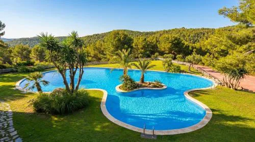 Corfu Villa in Sitges with Incredible View and Spectacular Pool Tennis View Calm Area Beaches at 30 minutes walk Bus at 200 meters
