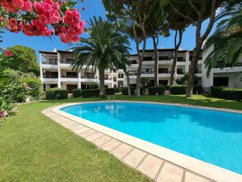 Apartamento con terraza y piscina a 300m de la playa - HISP-236-182