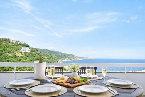 Duplex & terrace & great sea views & Private Beach