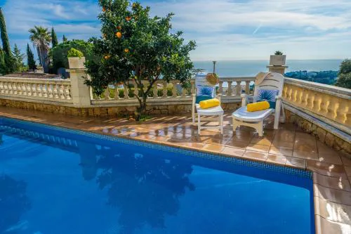 Villa Vista Piscina Vistas Mar Barbacoa Aire Acondicionado