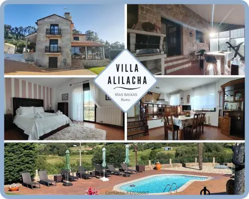 Villa Alilacha - Piscina Barbacoa Playa 500 m