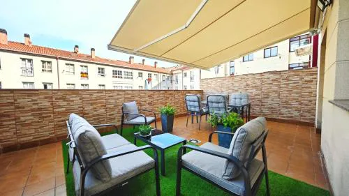 Piso céntrico Santiago de Compostela con terraza y parking