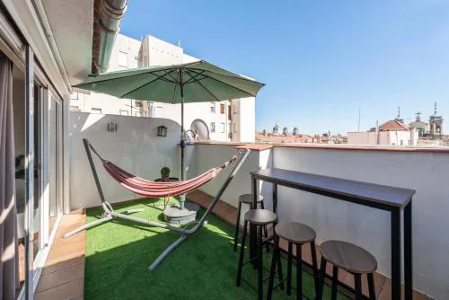 Ático en el centro con terraza y vistas increíbles